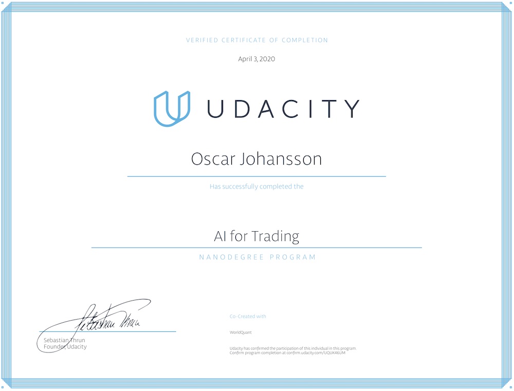 My Review of the Udacity AI for Trading Nanodegree | Devoted ...